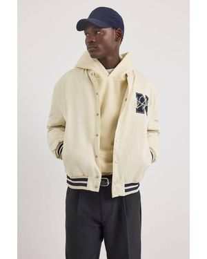 Nautica Dreman Letterman Jacket - Natural
