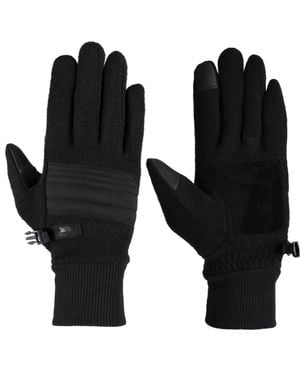 Trespass Douglas Leather Ski Gloves - Black