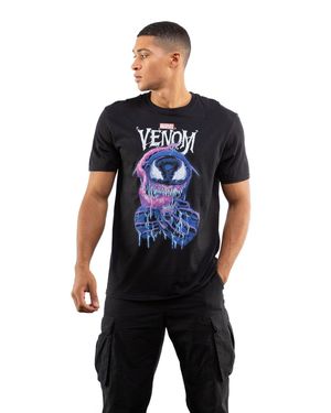 Marvel Venom Grin Cotton T-Shirt - Blue
