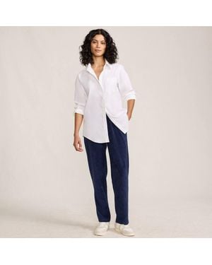 Lands' End Sport Knit Straight Leg Cord Trousers - Blue