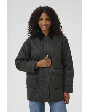 Kaffe Kagianna Collared Utility Jacket - Black