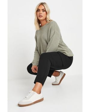 Yours Tailored Scuba Trousers - Grey
