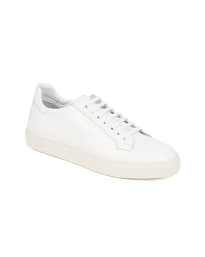 Jones Bootmaker Simon Leather Trainers - White