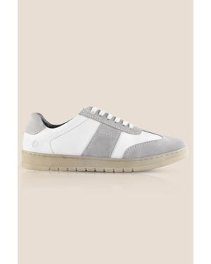 Silver Street London Polar Leather Casual Trainers - Natural