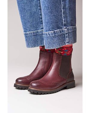 Moshulu 'Palsa' Brogue Style Chelsea Boot - Blue