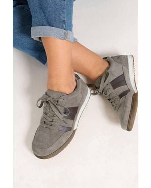 Yours Zig Zag Detail Trainers - Grey