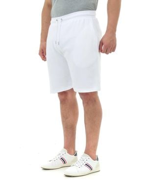 Smart Living Casual Comfy Jogger Shorts Lightweight Summer Sports Gym Wear - White