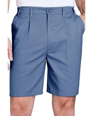 Chums Stain & Water Resistant Coated High Rise Shorts - Blue