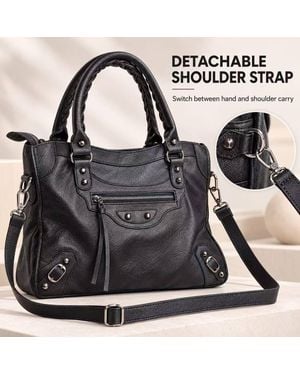 BluCore Braided Handle Tote Bag - Black