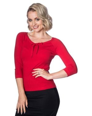 Banned Retro Pretty Illusion Top - Red