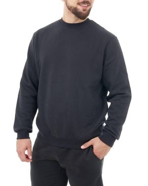Smart Living Classic Crew Neck Sweatshirt Long Sleeve Casual Pullover Jumper - Blue
