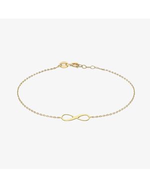 T.H.Baker 9Ct Adjustable Infinity Bracelet 1.29.8152 - Metallic