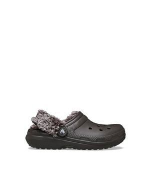 Crocs™ Classic Lined Clog Dark Cocoa - White