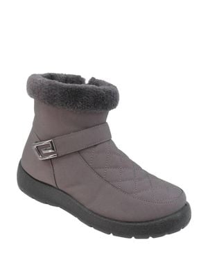 Chums Wide Ee Fit Quilted Top Side Zip Showerproof Boot - Brown