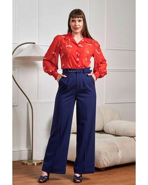 Banned Retro Joanna 40S Trousers - Blue