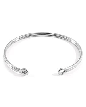 Anchor and Crew Bartlett Inline Midi Geometric Bangle - Metallic