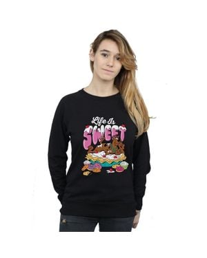 Scooby Doo Life Is Sweet Sweatshirt - Black