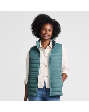 Lands' End Petite Wanderweight Down Ultralight Packable Gilet - Blue