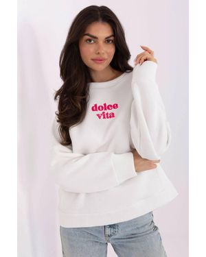 Love Lace Oversized Cotton Polyester Slogan Sweatshirt - Grey