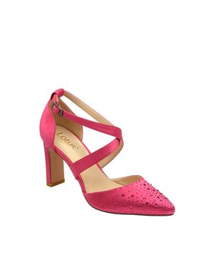 Lotus 'Leona' Pointed-Toe Court Shoes - Pink