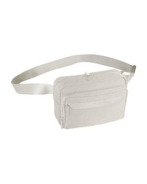QUADRA Polyester Crossbody Bag - White