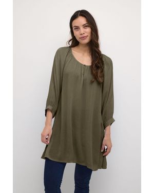 Kaffe Amber Regular Fit Tunic - Green