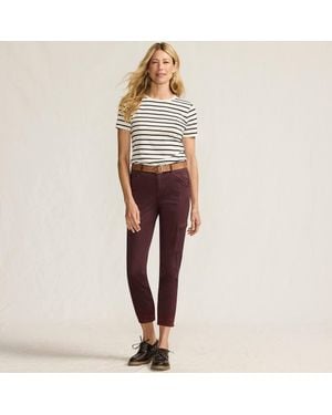 Lands' End 7/8 Slim Leg Cargo Chinos - Multicolour