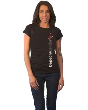 Depeche Mode Violator Side Rose Skinny Fit T-Shirt - Black