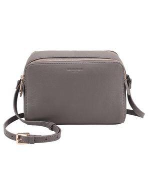 Paul Costelloe Mantaro Leather Cross Body Bag - Grey