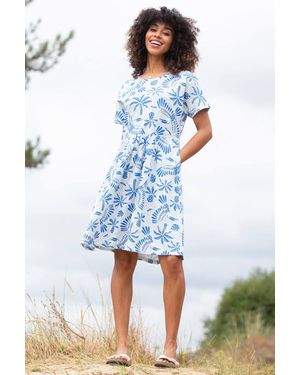 Kite Harbour Slub Jersey Dress Toucan Do It - Blue