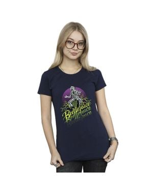 Beetlejuice Circle Cotton T-Shirt - Blue