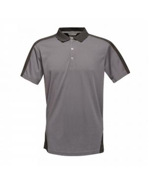 Regatta Contrast Coolweave Polo Shirt - Grey