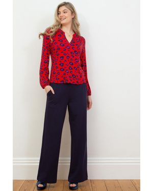 Kite Athelhampton Wide Leg Jersey Trousers - Red
