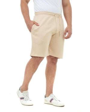 Smart Living Casual Comfy Jogger Shorts Lightweight Summer Sports Gym Wear - Natural