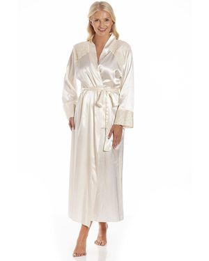CAMILLE Luxury Long Satin Wraps - White