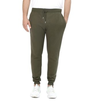 Smart Living Slim Leg Jogging Bottoms With Cuffed Hem & Pockets - Green