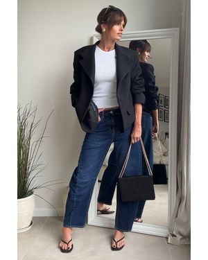 Style Cheat Mid Ankle Denim Jean - Blue