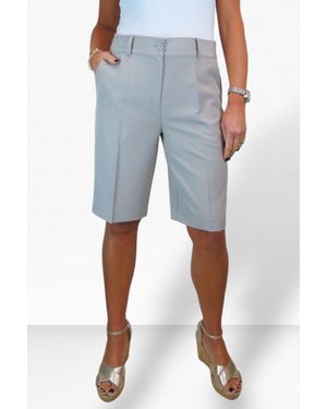 Paulo Due Smart Pleated Tailored Shorts - Blue