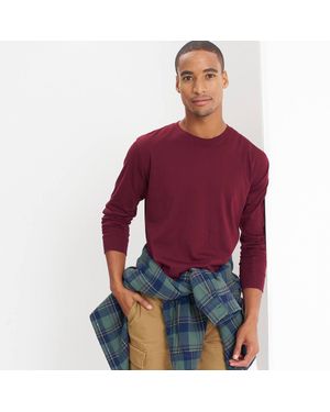 Lands' End Super-T Long Sleeve T-Shirt - Red