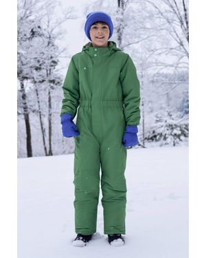 Mountain Warehouse 'Cloud' Waterproof Skiing Winter Fleece Lined Snowsuit - Green