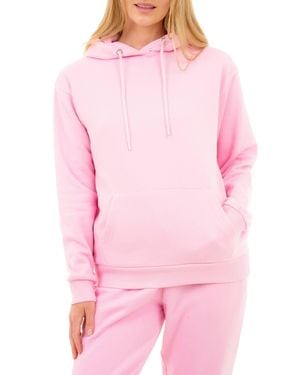 Smart Living Soft & Cosy Over The Head Pullover Cotton Blend Hoodie - Pink