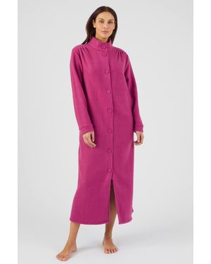 DAMART Thermal Fleece Dressing Gown - Pink