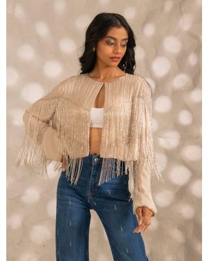 Rose & Nancy Scarlett-Jacket-Soft-Pearl - Blue