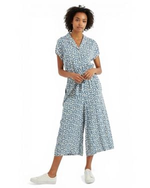 Louche Mafalda Periwinkle Cropped Jumpsuit - Blue