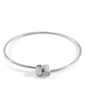 Anchor and Crew Wynne Capsule Midi Geometric Bangle - Metallic