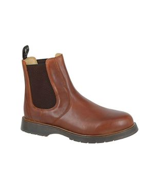 Grafters Leather Chelsea Boots - Brown