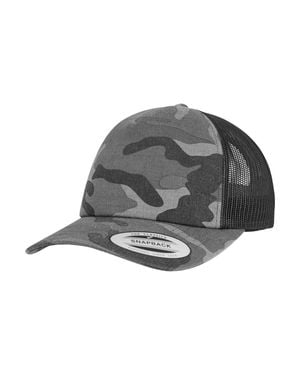 Flexfit Camo Trucker Cap - Grey