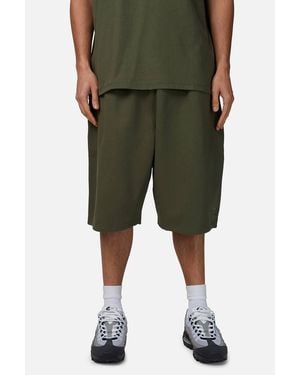 Good For Nothing Baggy Monogram Jersey Shorts - Green