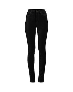 Lands' End Plus Slim Leg Velvet Jeans, High Waisted - Black
