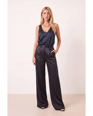 Style Cheat Satin Trouser - Blue
